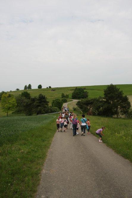 Familien auf dem Weg