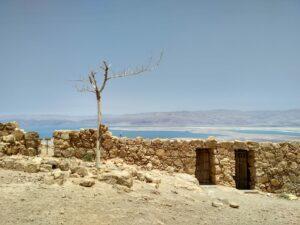 Blick von Massada aufs Tote Meer