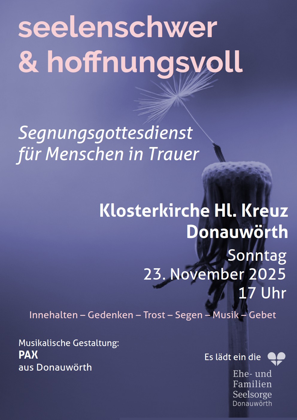 Segnungsgottesdienst für Trauernde 2025