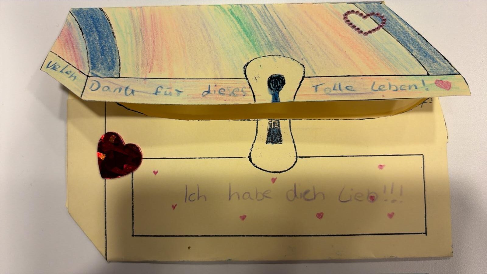 gebasteltes Schatzkästchen
